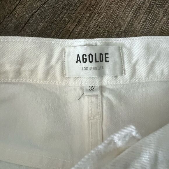 Agolde Parker Long Short Loose Fit Vintage Short Denim Jeans-Size 32 - Picture 4 of 8